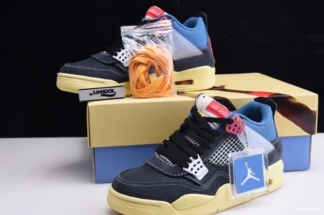 HYPE OFF NOIR DC9533-001 AIR 4 JORDAN RETRO UNION 0813